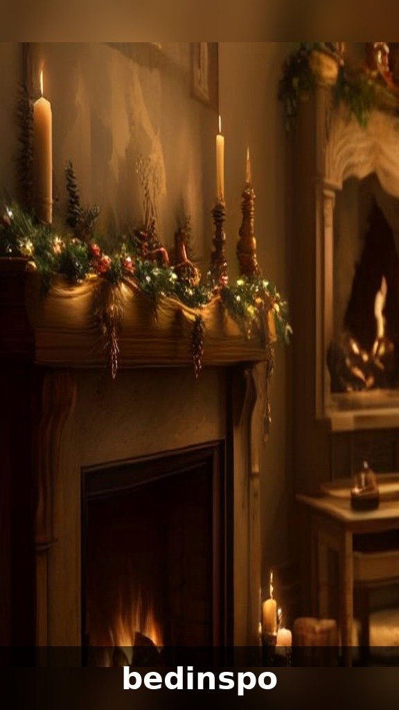 Dried orange slice garland on a Christmas mantel