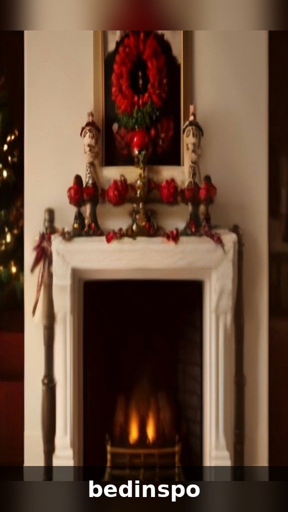 Nutcracker lineup marching across a Christmas mantel
