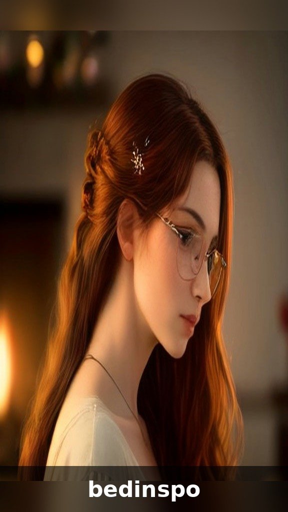Ornament hair pins in loose waves