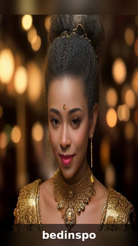 Top knot with metallic balls