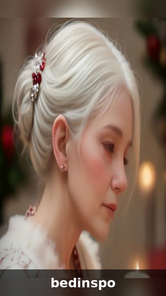 Berry and ornament updo