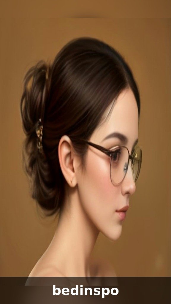 Gold ball low chignon