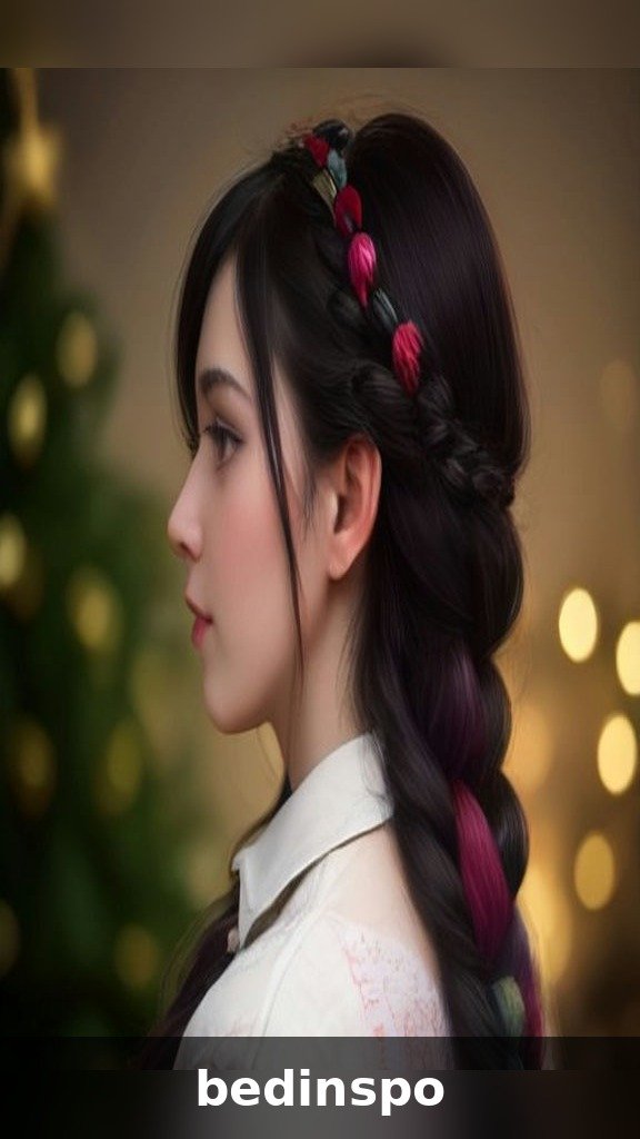 Ornament-trimmed bubble braid