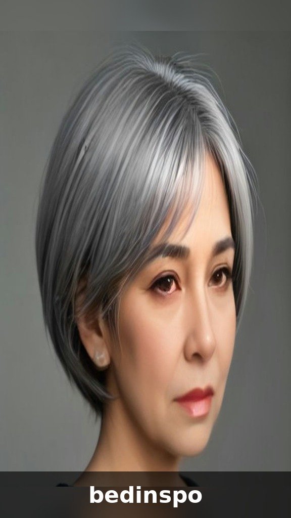 Claw clip hairstyle for short bob hair