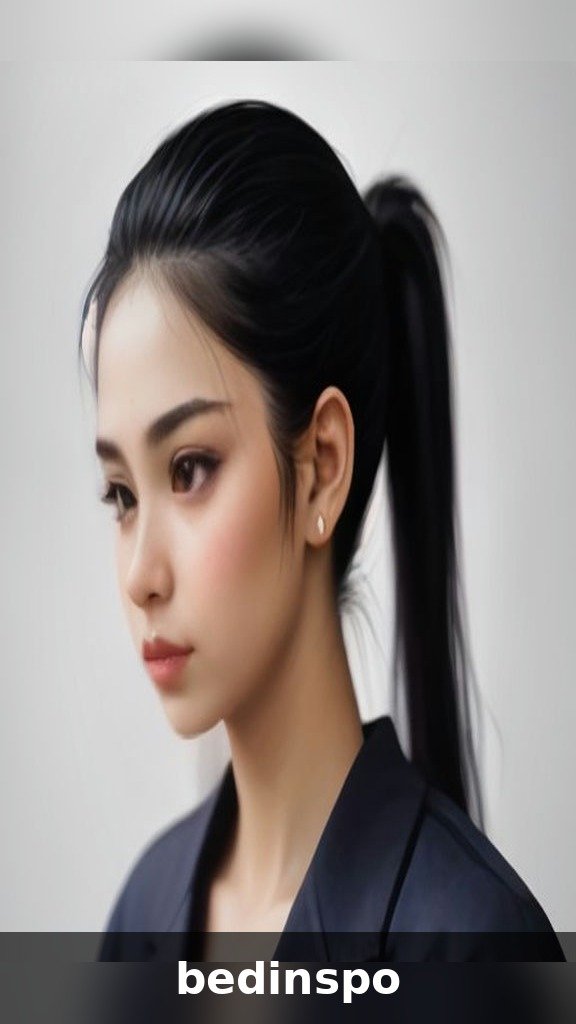 Bubble ponytail secured with claw clip