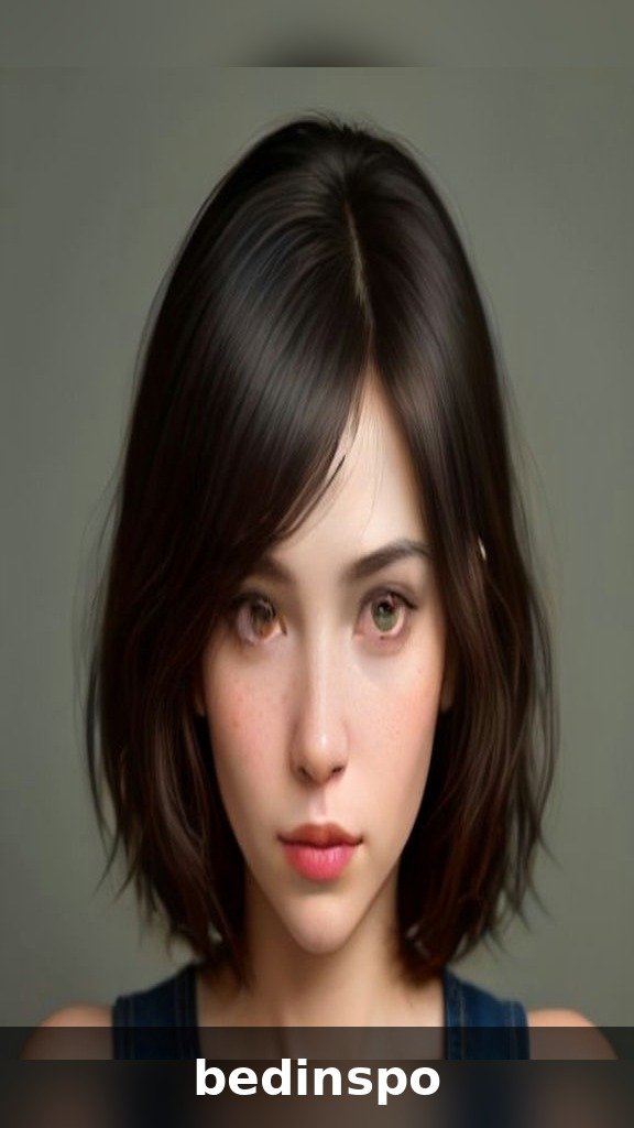 Blunt-cut flipped bob with flicked ends