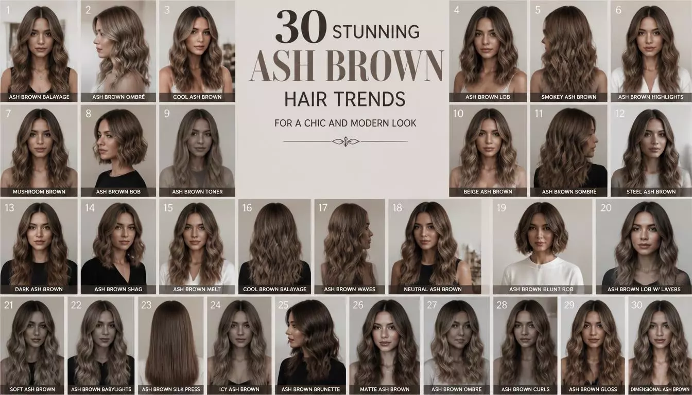 30 Stunning Ash Brown Hair Trends for a Chic and Modern Look