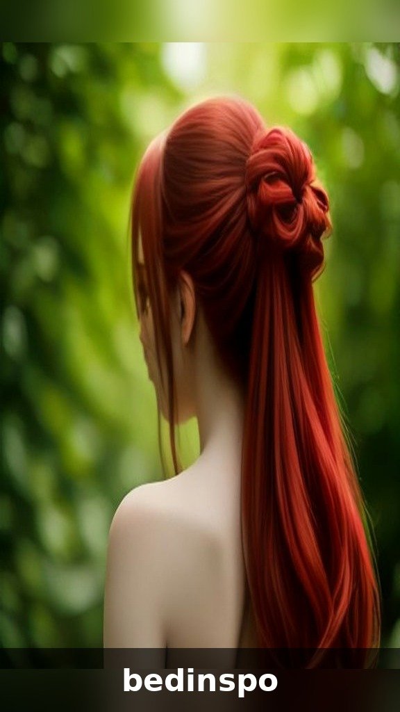 Half-up bow paired with soft bangs