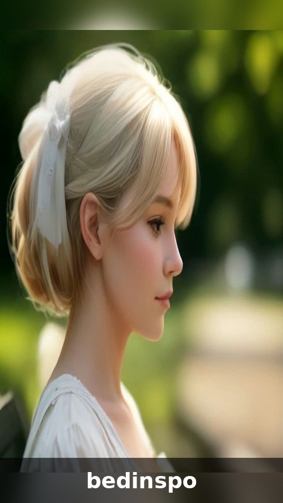 Polished professional half-up bow for the office