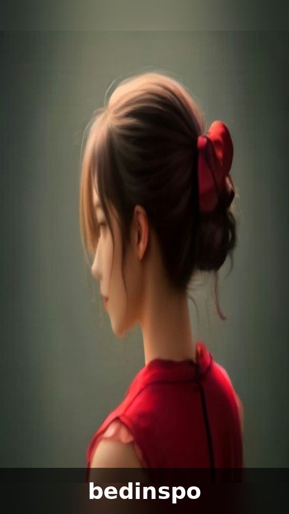 Delicate half-up bow on fine hair
