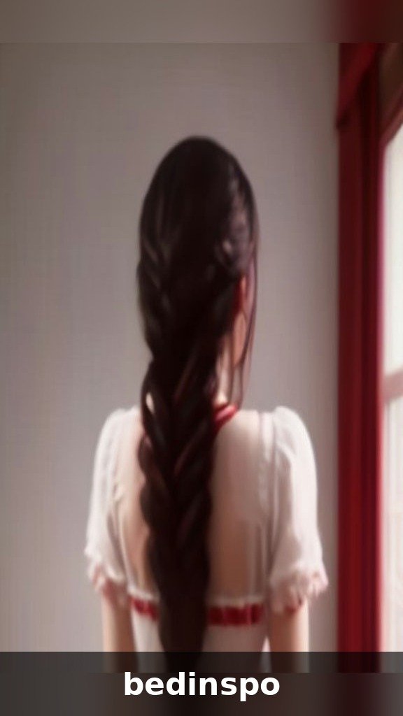 Heart braid half-updo hairstyle
