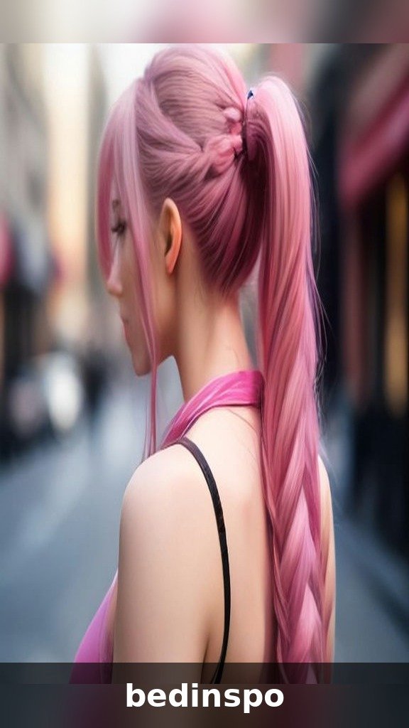 Heart braid with flowers