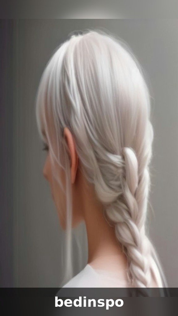 Messy romantic heart braid