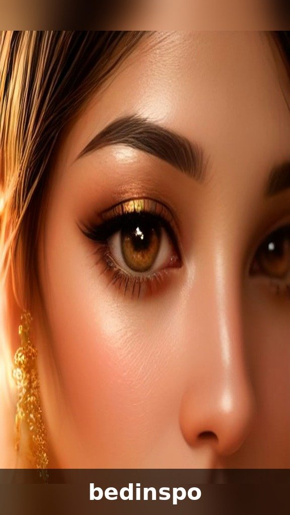 Champagne cut crease holiday eye makeup look
