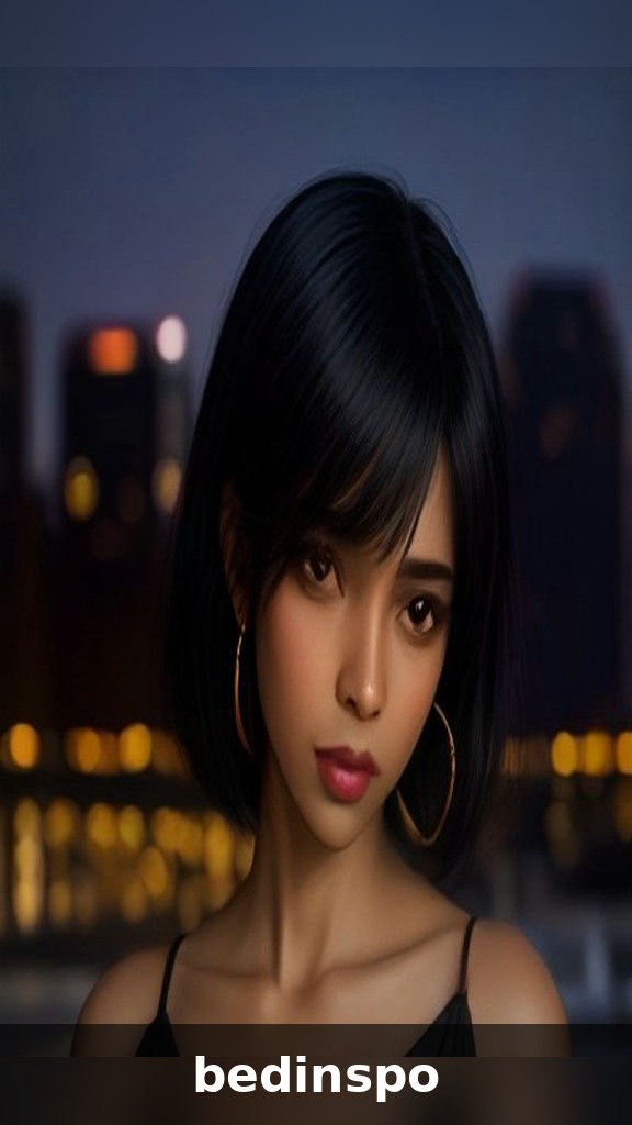 6. Long Layered Bob with Curtain Bangs