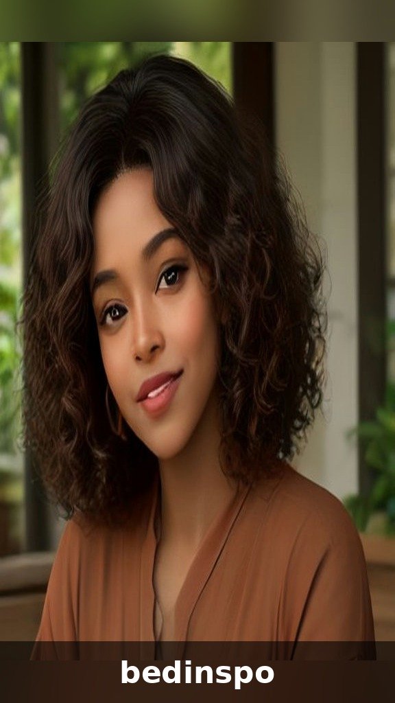 Black woman in her 50s with curly mocha balayage hair on a porch