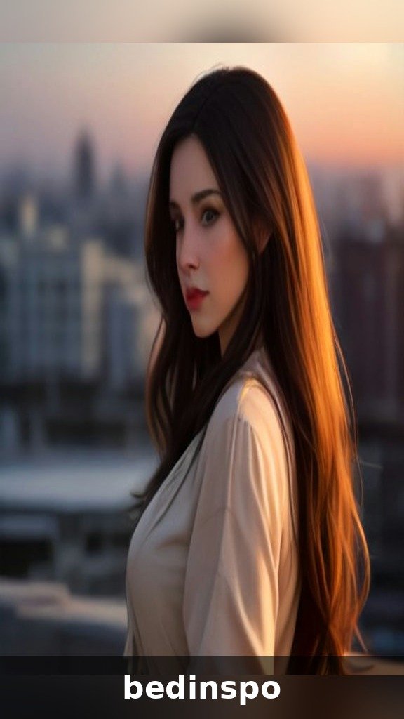 Latina woman in her 30s with mocha balayage hair on dark brown hair at a rooftop