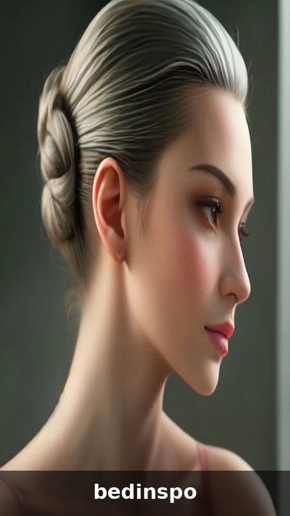 5. Slicked Bun with Face-Framing Strands