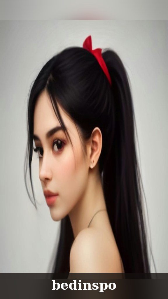 3. High Ponytail with Velvet Bow