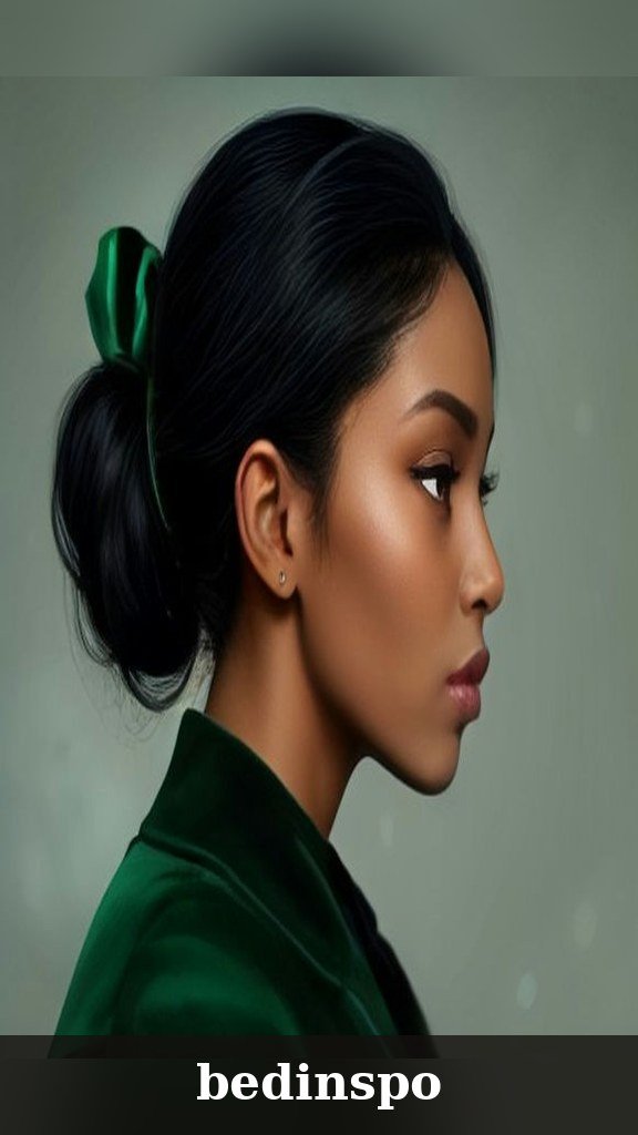 7. The Sleek Low Ponytail Bow
