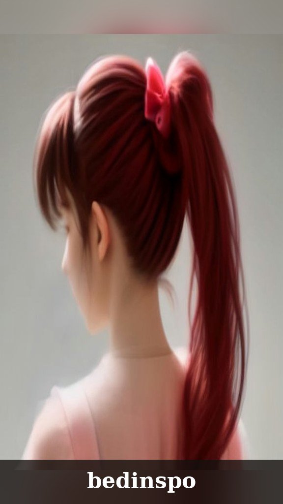 9. Velvet Bow Bubble Ponytail