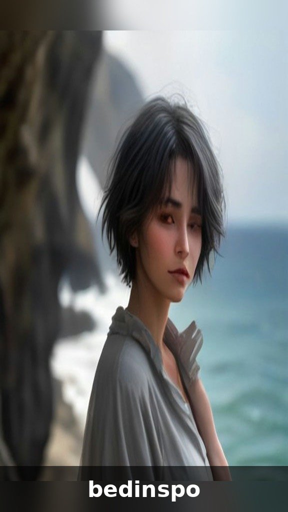 Grown-out wispy pixie haircut with longer shaggy feathered layers